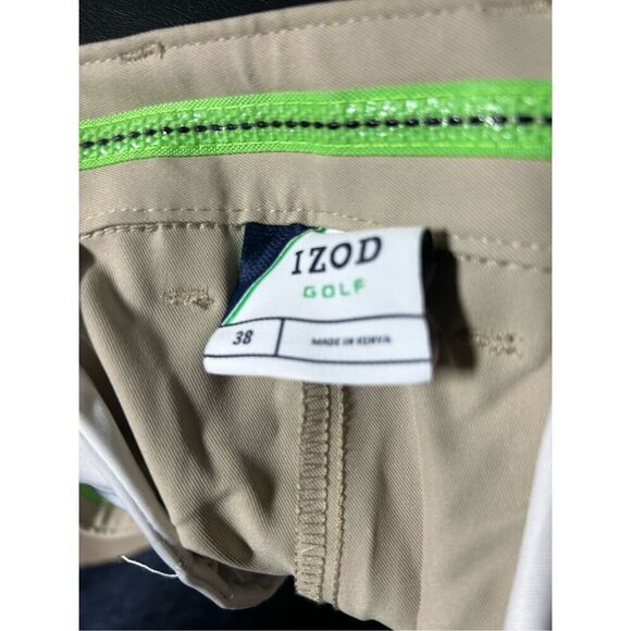 IZOD Golf Mens 38 Tan 365 Elastic Waist Shorts - Picture 3 of 4